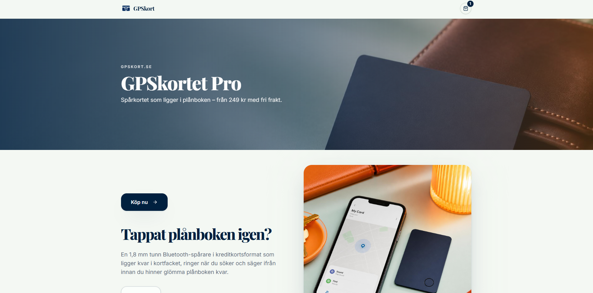 Desktopversionen av GPSkort.se med GPSkortet Pro
