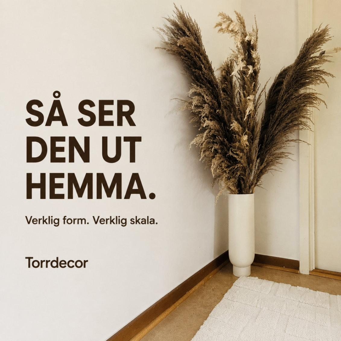 Annons för Torrdecor med torkade blommor