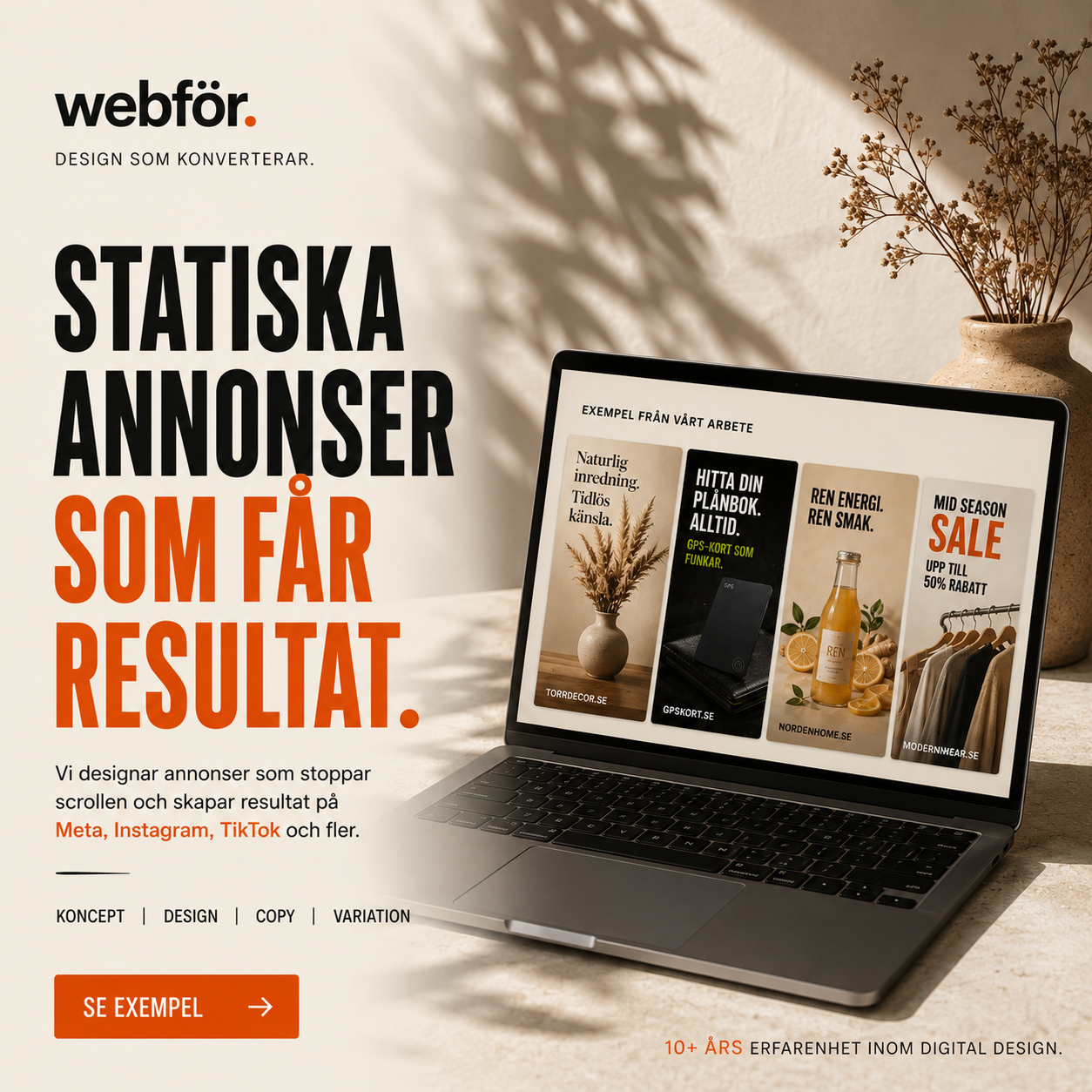 Webför-annons: Statiska annonser som får resultat