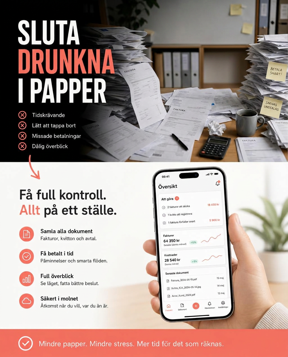 Problem- och lösningsannons för digital tjänst